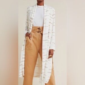 Anthropologie x BB Dakota Cream Brown Women's Deedra Duster Jacket